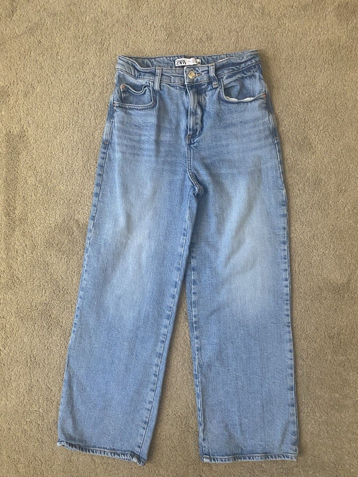 ZARA Wide Leg High Rise Jeans Women's Size 2