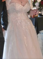 Davids Bridal Wedding Dress Size 26 with Veil