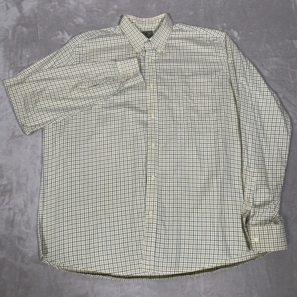 Camisa Beretta Para Hombre 3XL XXXL Cuadros Cuadros Botones Manga Larga 100% Algodón Foto 2 de 4