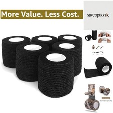 6 Rolls Non-Woven Camouflage Tape - Water-Resistant  Versatile Protection