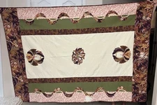 Handcrafted Fall Thanksgiving Table Cloth /Throw 98” X 60”