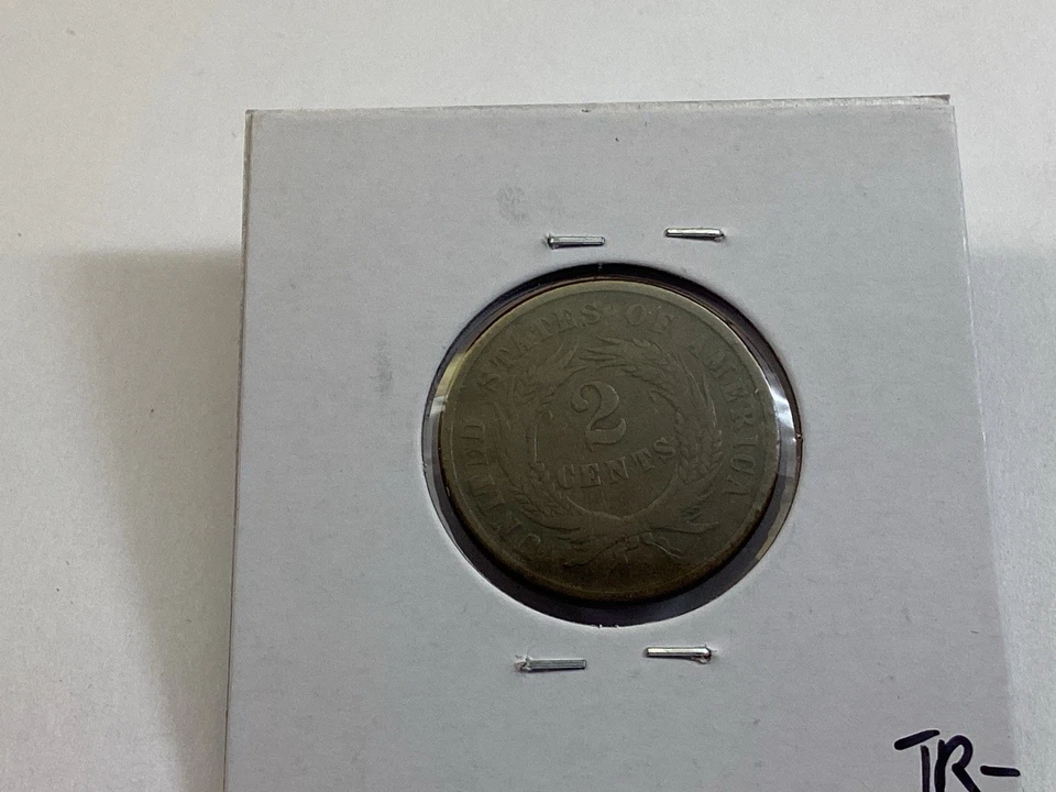 1865 Two Cent Piece in Very Fine Condition US Copper Coin 022724 56tr - Image 4 of 4