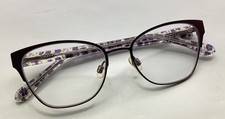 Draper James Eyeglasses Cat Eye Frames DJ1002 505 Plum 130 Marbled W/ Case