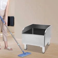 Commercial Stainless Steel Mop Sink Laundry Room Floor Mop Sink with Drainage