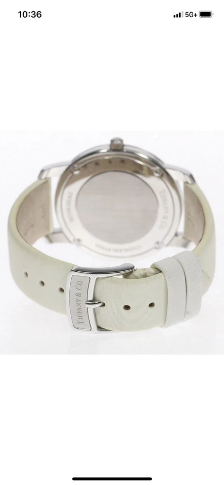 Кварцевые мужские часы Tiffany & Co Mark круглый серебряный циферблат - Изображение 4 из 4