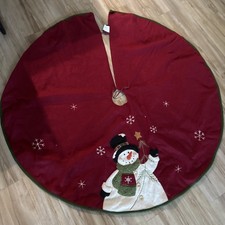 Snowman Christmas Tree Skirt