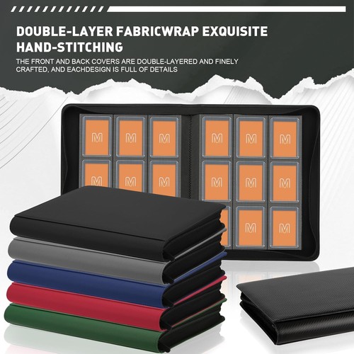 Toploader Binder Holds 288 Toploaders 9 Pocket Top Loader Binders for 3 x 4'' - Afbeelding 9 van 9