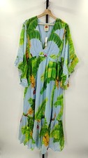 Farm Rio Fresh Bananas Maxi Dress Basic Sleeved S