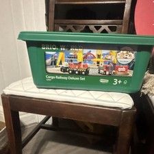 BRIO World Cargo Railway Deluxe Set 33097 Preschool Toy Train Set Ages 3 