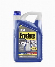 Prestone 5L Screen Wash Concentrate - Melts Ice to -23°C | Makes 100L
