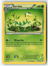 Servine 4/114 Uncommon Black & White Pokemon Heavily Played