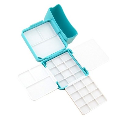 Watercolour Paint Palette with Palette Empty Watercolour Painting Box for Travel
