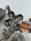 Lot Of 7 Vintage 925 Sterling Silver Gemstone Pendants Resell Wear 100+ Grams — photo 10