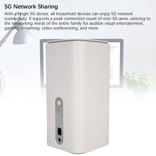 EU Plug 5G CPE Router With SIM Card Slot 4.67Gbps High Speed Dual Band WiFi SG