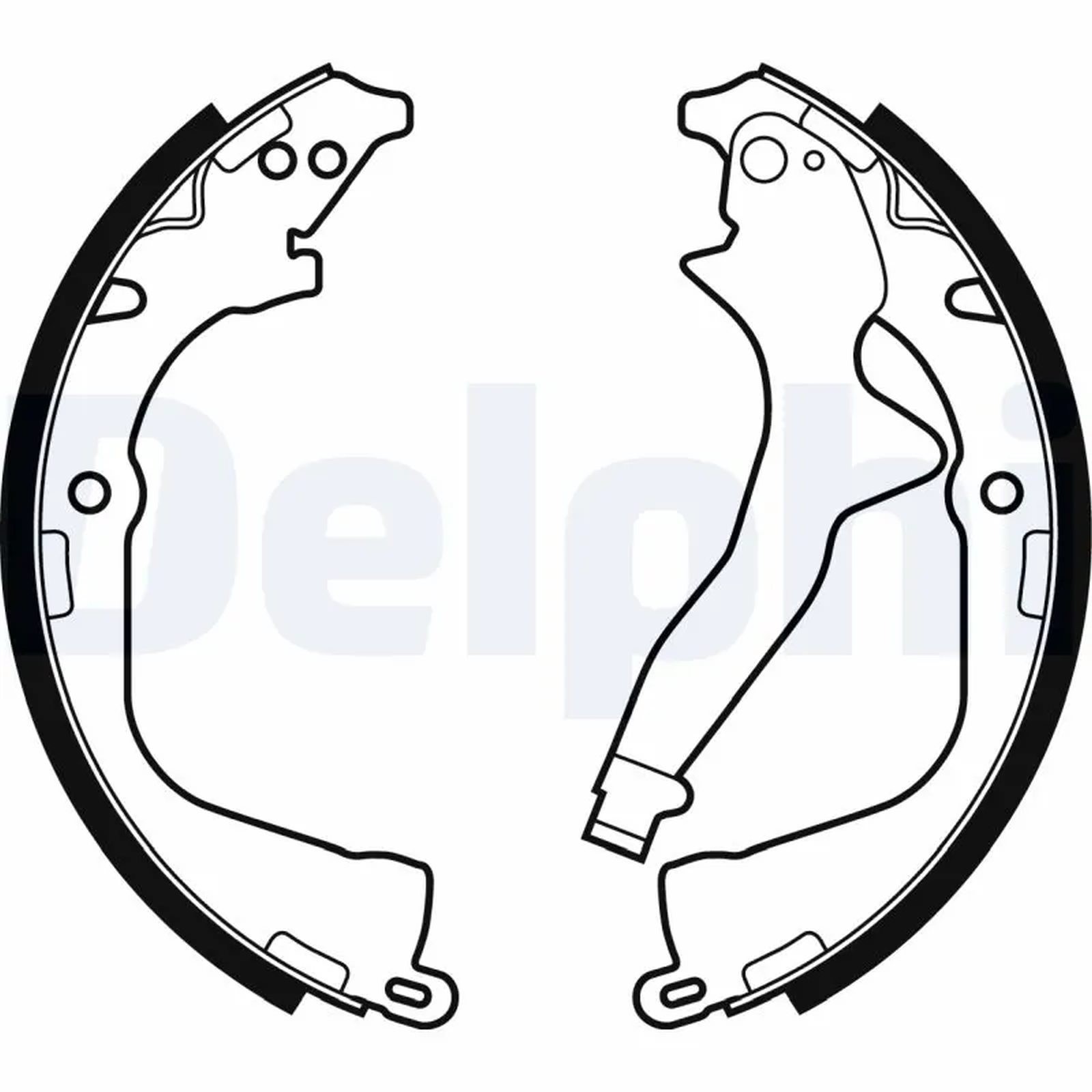 ORIGINAL® Delphi LS2056 Bremsbackensatz Hinten passend für VW AMAROK AMAROK