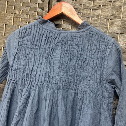 JP & Mattie Blue Pintucked Aline Mini Dress Size Small - Picture 5 of 6
