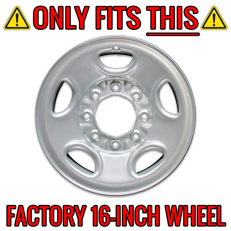 Cubiertas de rueda Premium FX cromadas de 16 pulgadas con 5 radios planos para 00-06 GMC Sierra 2500 HD Foto 4 de 4