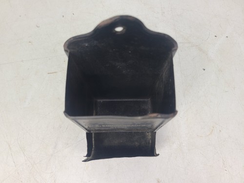Vintage C.A. Kirchenbauer Black Metal Wall Mounted Match Stick Holder (6"x3"x3") - Picture 3 of 10