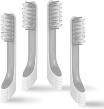 4 Pack Toothbrush Replacement 1 Count Pack of 4 , Light Grey 4 