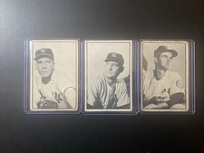 1953 New York Yankees Bowman B&W - Johnny Mize, John Sain, Bob Kuzava