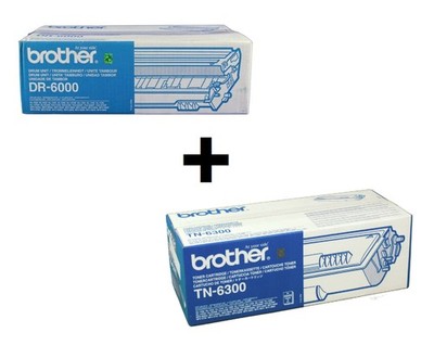 Original Brother Kit DR6000 + TN6300 für DCP , HL , MFC und FAX Modelle