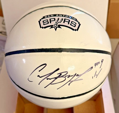 CARTER BRYANT Spurs Signed Auto Autographed Basketball San Antonio JSA