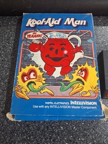 Intellivision KOOL-AID MAN - CIB Video Game Manual Overlay Complete TESTED