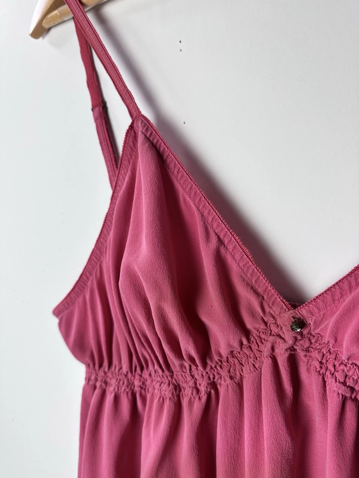 UNDERCOVER Victorias Secret 100% seta camicia babydoll slip abito coquette fata Y2K anni 90 XL