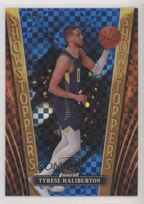 2023 Topps Finest Blue Checkerboard Refractor 85/99 Tyrese Haliburton #SS-1 0x5t
