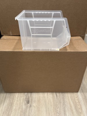 QUS239CL Clear-View Ultra Stack and Hang Bin - 6/CASE