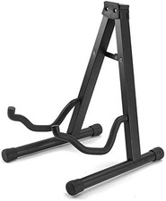 Foldable Guitar Stand for Guitar, Bass, Cello Portable Lightweight, Black