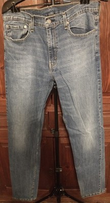 Levi s 502 Men s Jeans 36x38 Regular Fit Taper Legs Denim Blue