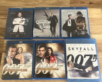 James Bond - Daniel Craig 4-Film Collection Blu-ray + 2 Sean Connery  Lot