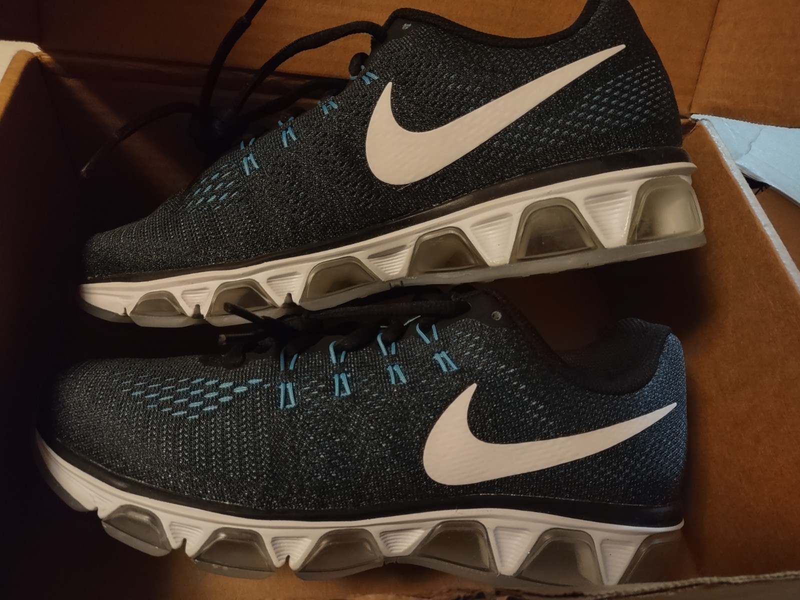 Nike Size 7.0 Air Max Tailwind Blue Black Men’s Sneakers Running Trainers Shoes thumbnail 4