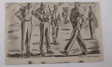 PRINTING ERROR WWII Army Soldier FIRST CLASS PRIVATE Art postcard 