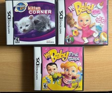 Nintendo DS Video Game My Baby First Steps Girl Discovery Kitten Corner