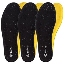 3 Pairs Memory Foam Shoe Insoles for Work Boots  Running Shoes, Black 42EU