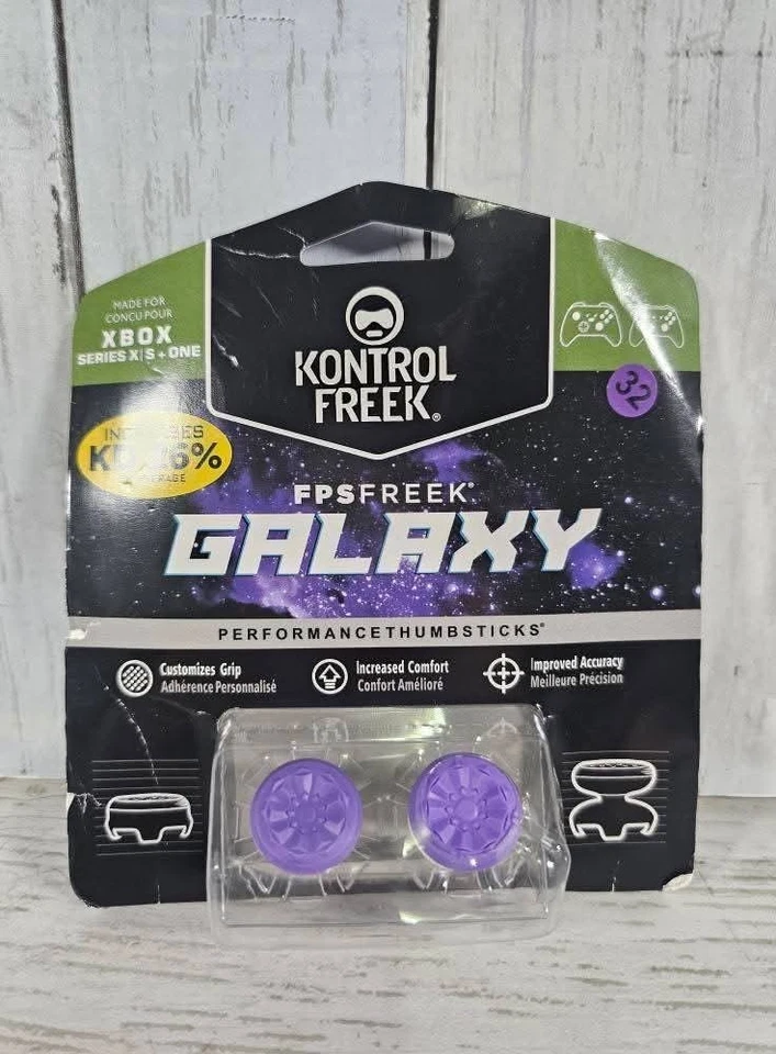 New KontrolFreek FPS Freek Galaxy Purple Thumbsticks for Xbox One / Series X|S - Image 4 of 4