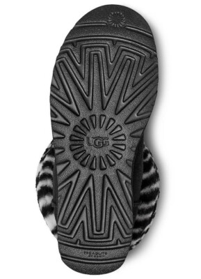 $180 NWT +Box UGG Australia Women's 7 Classic Mini Zebra Cuff