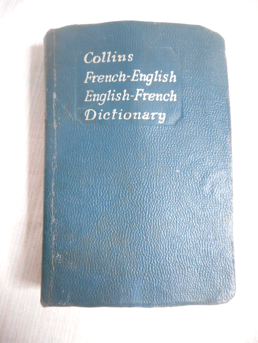 Collins French-English Dictionary 1952 GF Maine Rudler