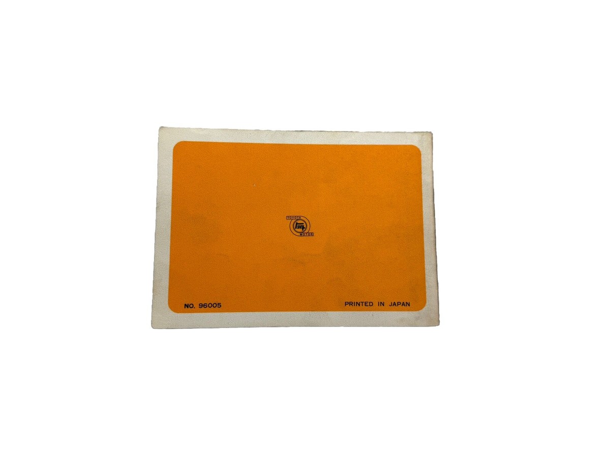 Toyota Crown RS-40 RS-41 OEM Owner's Manual Hand-Book Service