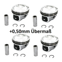 Kolbenset +0,50 ÜBermaß FüR VW 1.6 16V CFN 036107065EM
