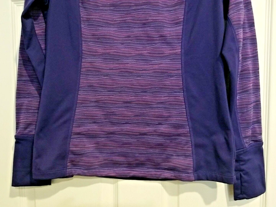 Top de manga larga para mujer CASCADE SPORT púrpura rendimiento Speed-Dri talla pequeña Foto 3 de 4