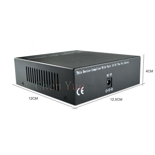 10/100M Fiber Optic Media Converter Singlemode SC 8 RJ45 Port Up to 25km - 第 7/8 張圖片