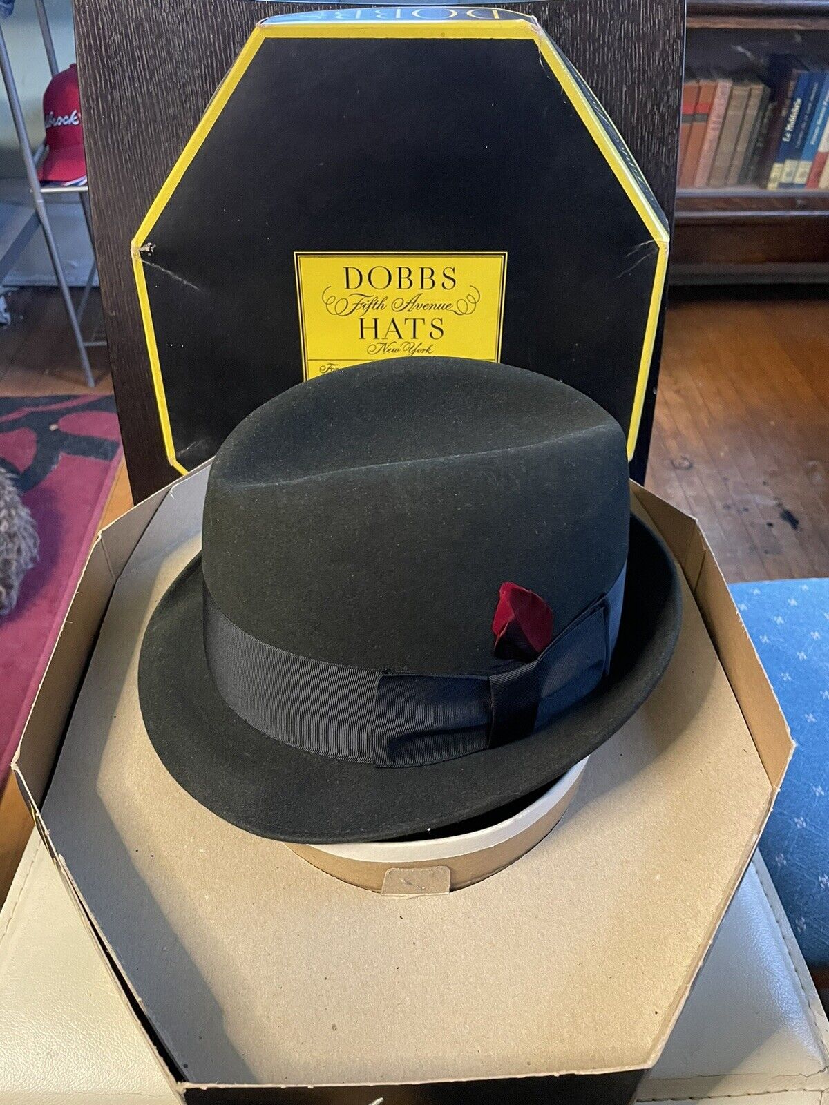 超希少! 40s VINTAGE Dobbs Hat 7 1/8 57cmクラウン13cm - ハット