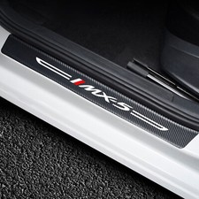 For Mazda Mx5 Mx-5 Car Door Plate Sill Scuff Anti Scratch Sticker Protector 2Pcs