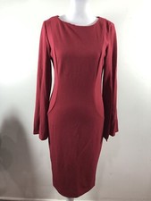 Calvin Klein  Dress, Gold Zipper On Back, Color: Ppersimmon