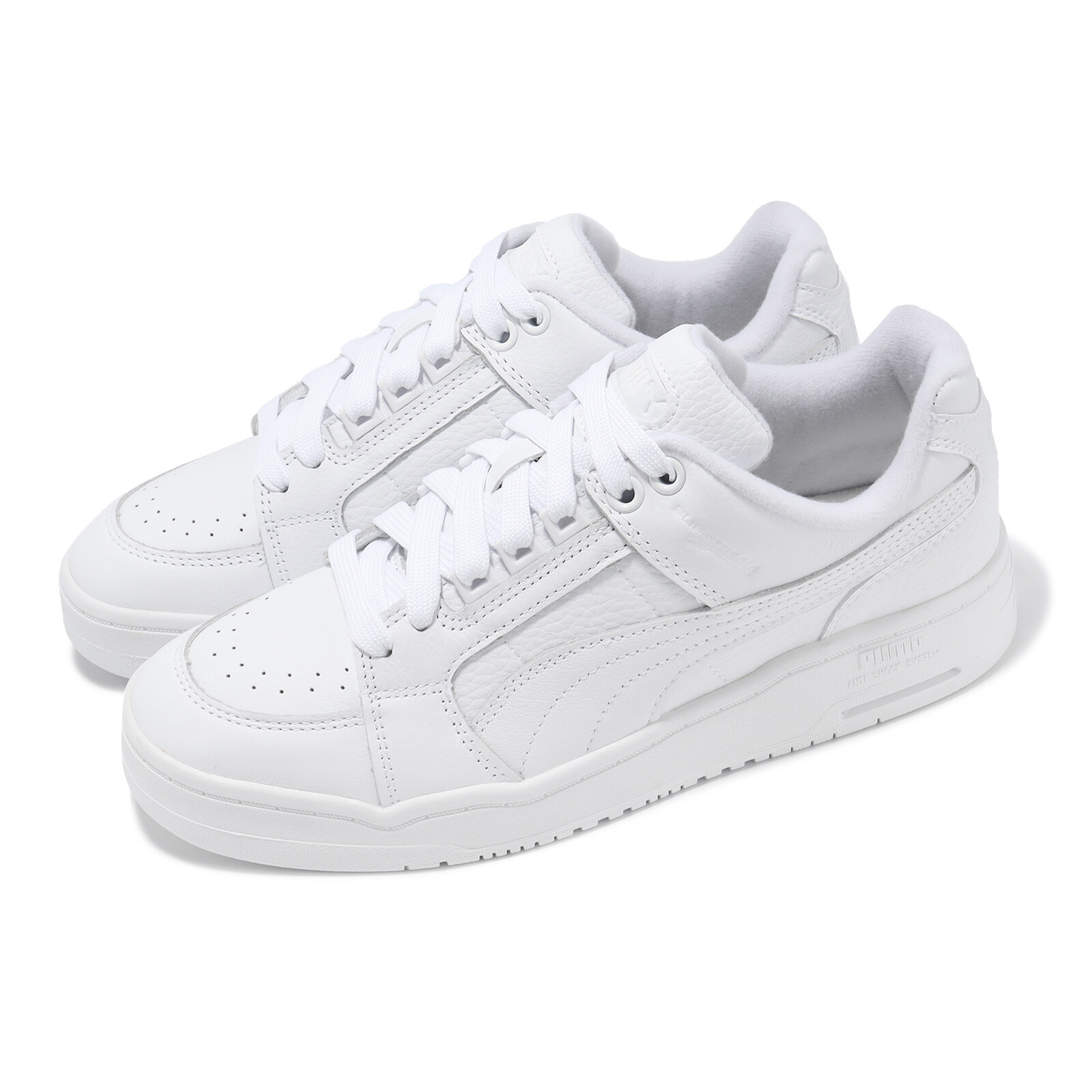 Puma Slipstream Lo Lth Triple White Мужские повседневные туфли унисекс Кроссовки 397260-01