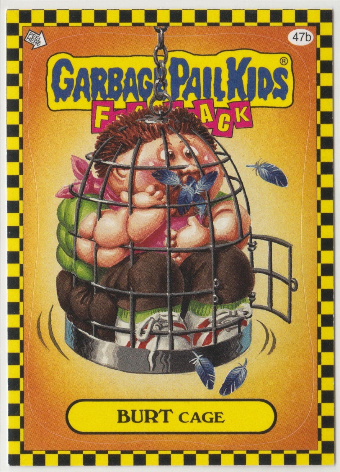 Burt Cage #47b Garbage Pail Kids GPK 2010 Flashback Series 1 FB1 Trading Card