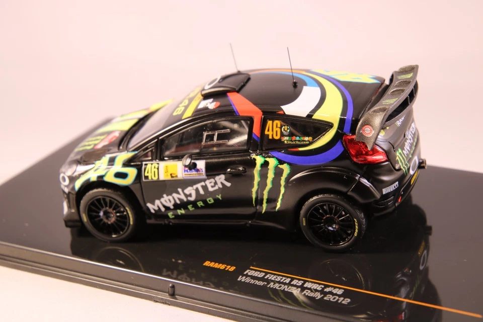 IXO 1/43 MODELLINO AUTO RALLY FORD FIESTA RS WRC VALENTINO ROSSI MONZA SHOW 2012 - Immagine 3 di 4